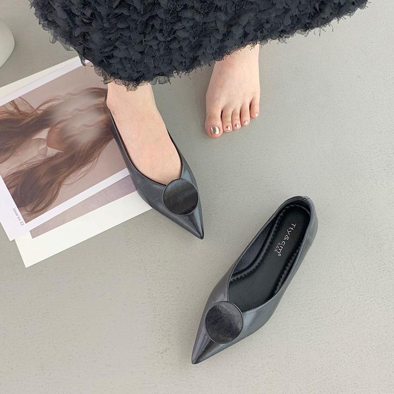 Fashion Fashion Pointed Toe Ladies Flats Slip On Shoes New In 2025 Spring Summer Footwear Shallow Women Flats With Shoes Female Slides
