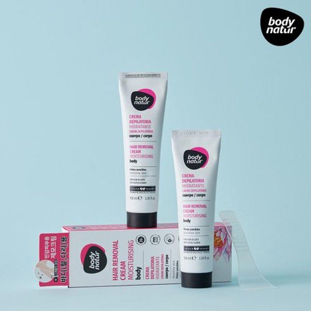 (2ea) BODY NATUR Hair Removal Cream Lotus Flower 100MLX2EA