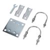 Antenna Mast Pipe Mount Stable Support Flexible Adjustment Aluminum Alloy Antenna Mast Bracket Mount for Roof Wall Set 2