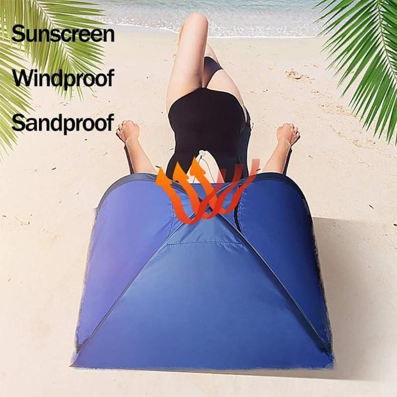Portable Beach Headrest Sunshade Tent Light Weight Head Sun Shelter Tent for Outdoor Beach Camping Easy To Carry