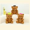 Cute Bear Bow Plush Toy Cute Cartoon Girl Child Bedroom Decoration Doll Gift