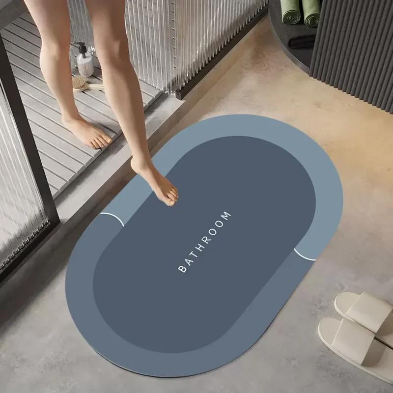 

Coral Velvet Non-Slip Bath Mat: Rapid Water Absorption, Soft for Bathroom Bath Mats 400MMx600MM синий