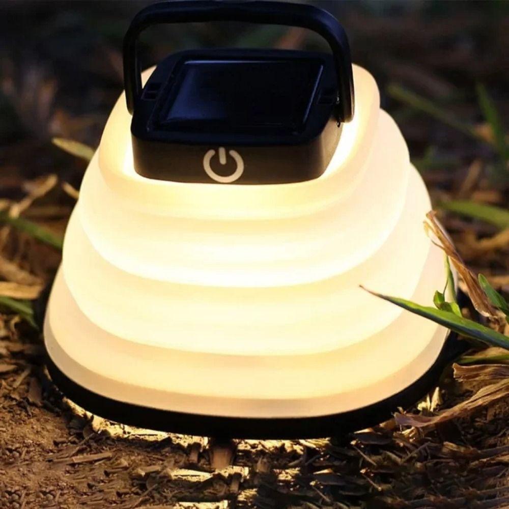 Portable Solar Lighting Lamp Exotic Foldable Flashlight Tent Lighting Camping Lamp  Outdoor