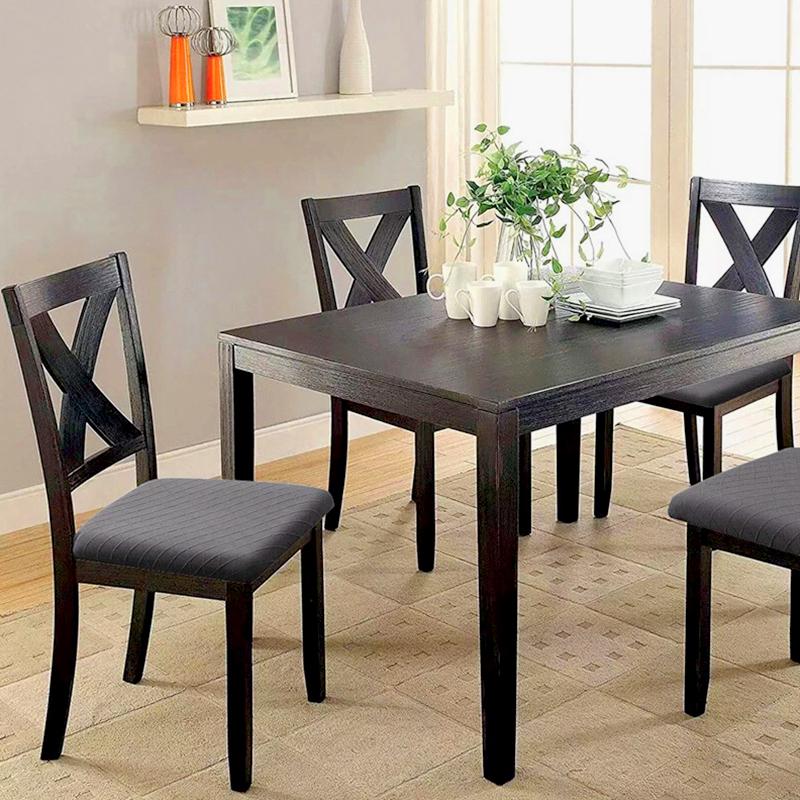 1Pc Polyester Dining Chair Dining Room Removable Cushion Covers Washable Upholstered WaterProof Chair Covers Elastic
