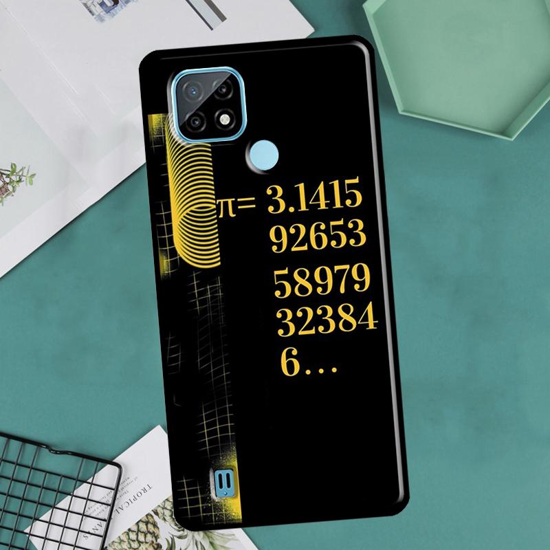Math Formula Pi For OnePlus 10 9 Pro 8T 9R 10R Nord2 Case For Realme 8 Pro 9 GT Neo 3 2 Master 8i 9i Cover