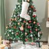 2PCS Plush Christmas Stockings White Faux Fur Large 56cm Deluxe Hanging Xmas Stockings with Silver Sequin Snowflake for Christmas Fireplace