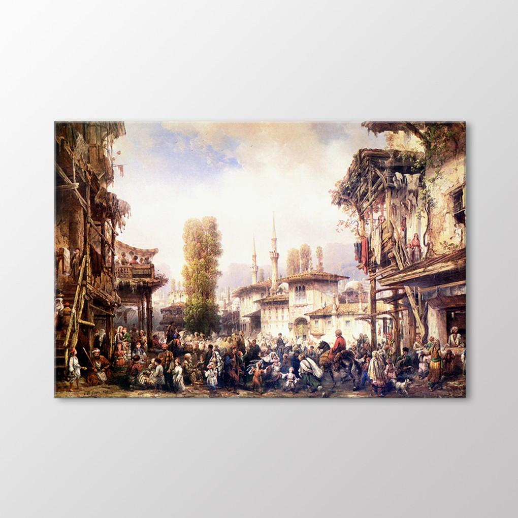 

Площадь Бахчекёй 1854 г. Живопись