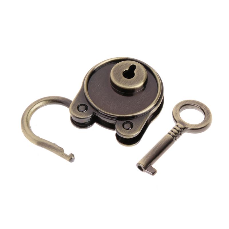 Mini Bear for Head Archaize Padlocks With for Key Metal for Wish Lock Jewelry Box Decorative Padlock for Boys, Girls, St