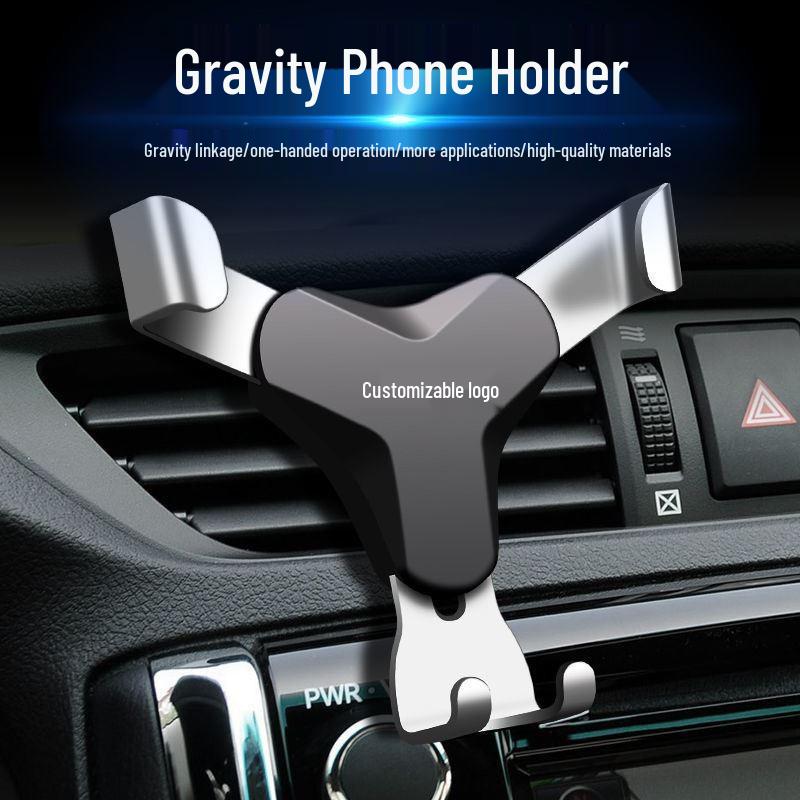 Universal Gravity Sensing Car Phone Holder for Air Vent Mounting