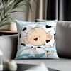 Viral BBig Ear Tutuful Cushion Cover Antidustmite Pillowcase Invisible Zipper Silky Short Plush Sofa Cushion Cover