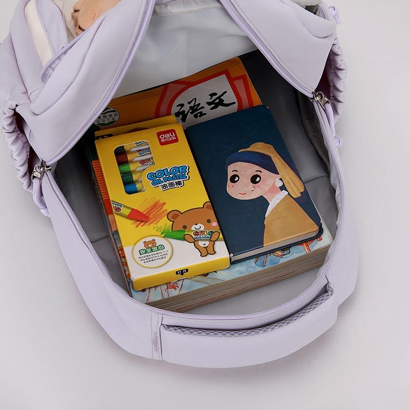 The new schoolbag is high-value, fresh and sweet, and the dopamine bar is a lightweight backpack for high school students.