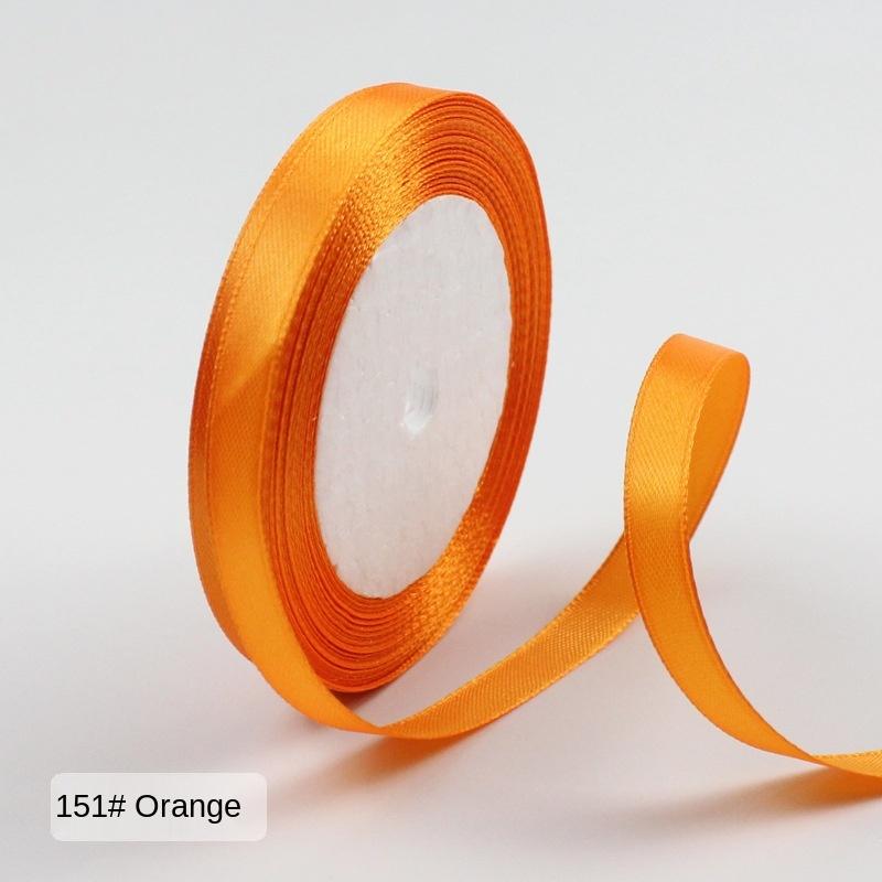 

25 ярдов/рулон (22 метра) Атласные ленты для упаковки подарков на свадьбу, день рождения, вечеринку, Рождество, Хэллоуин, фестиваль, самодельные ленты для поделок 6mm