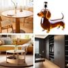 Creative  Dachshund-Shaped Alcohol Bottle Glass Wine Bottle Whisky Wine Crystal Cup Transparent Drinking Drinkware Bar Set