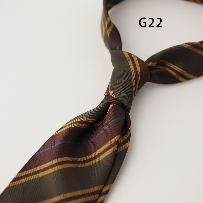 Gentleman British Style 8CM Mens Polka Dot Neck Tie Dark Green Brown Striped Silk Ties Luxury Soft Necktie Wedding Tuxedo Cravat