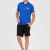 Emporio Armani EA7 SS24 Letter Logo Printed Pullover Short Sleeve Polo Shirt Men Polo Shirts Dark-Blue 8NPF23-PJEMZ-1582