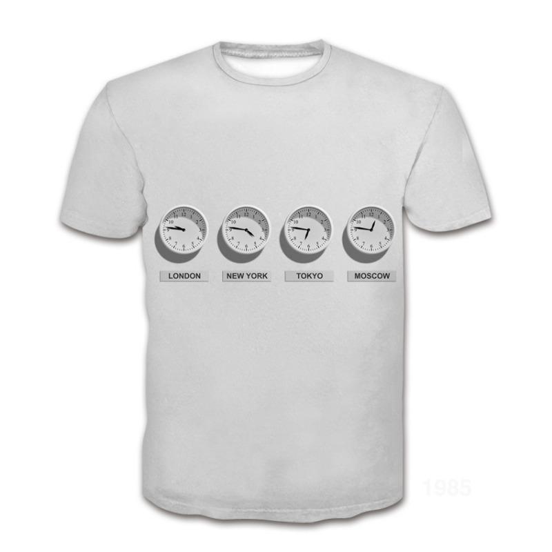 Summer Short Sleeved T-shirt Flower Pattern Trendy 3D Round Neck Top for Men Women Shirt