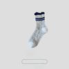Female Autumn and Winter New Product Fashion All Kinds of Retro Clash Color Lace Nation Wind Tube Cotton Socks