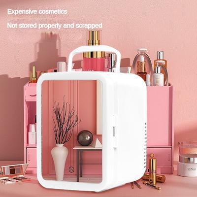 4L/7.5L Cosmetics Facial Mask Fresh-Keeping Freezer Portable Mini Car Refrigerator Home and Car Dual Use Mirror Fridge
