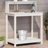 VidaXL Potting Table with Shelves, Planting Table with Storage, Potting Bench, Garden Plant Table, 832408