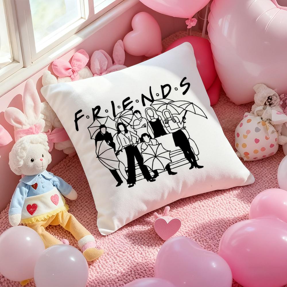 F-Friends TV Show Classic Cushion Cover Pattern Printed Pillowcase for Living Room Sofa Cushion Cover & Bedroom Decor