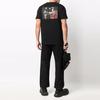 Men's Off-White Solid Color Caravaggio Arrow Short Sleeve Black T-Shirt OMAA027C99JER0051001