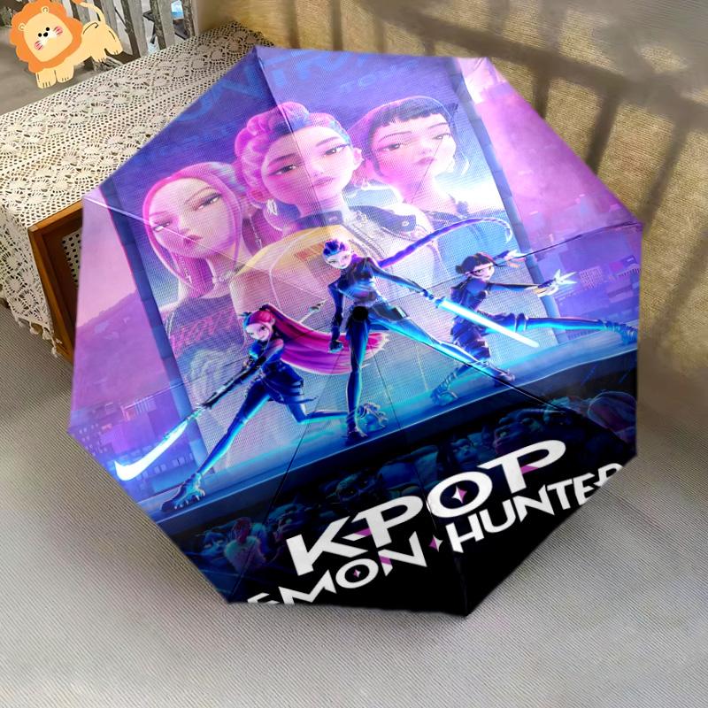 K-Pop Demon Hunters: Urban Fantasy Folding umbrella durable Umbrella Gift travel printing