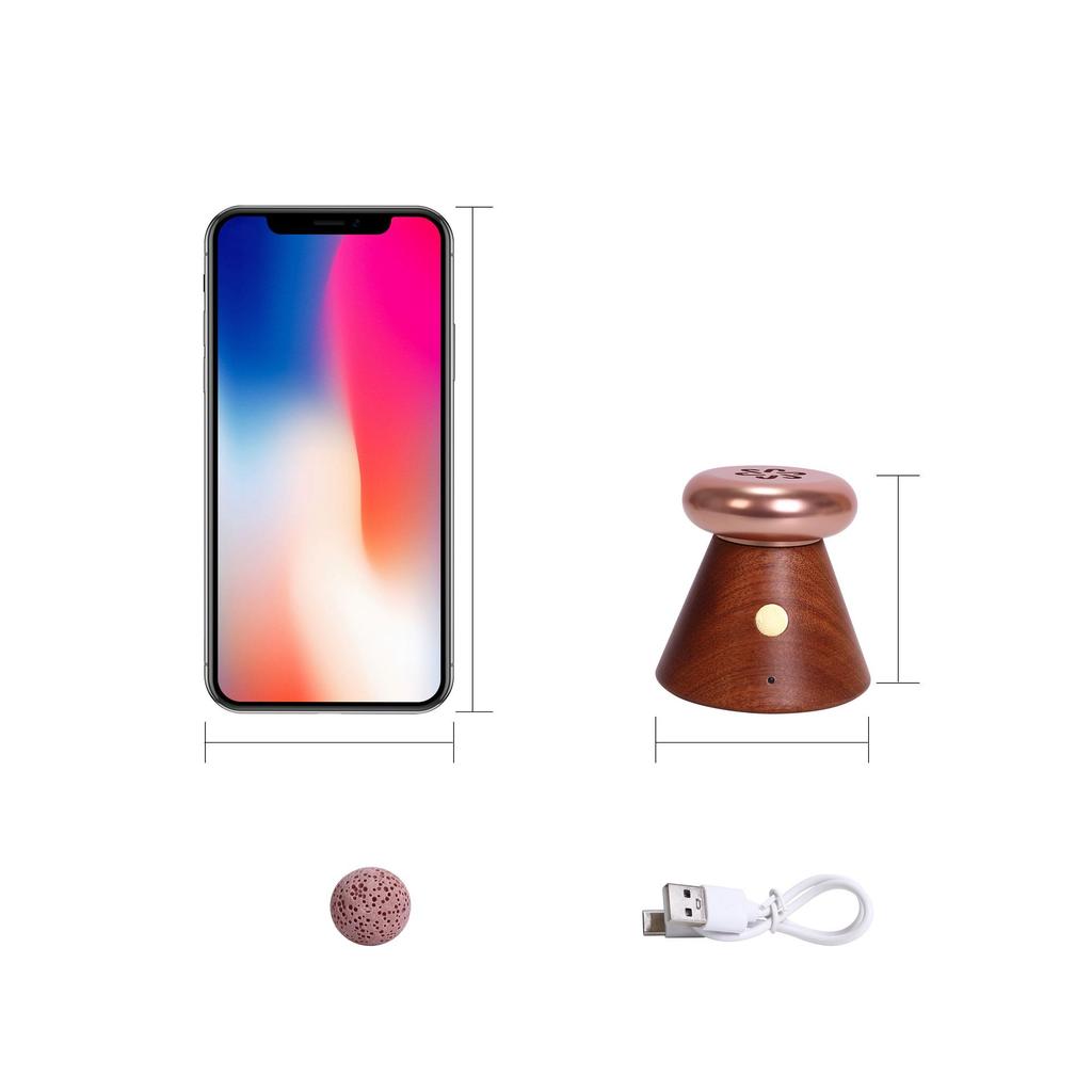 Solid Wood Temperature-Controlled Aromatherapy Diffuser