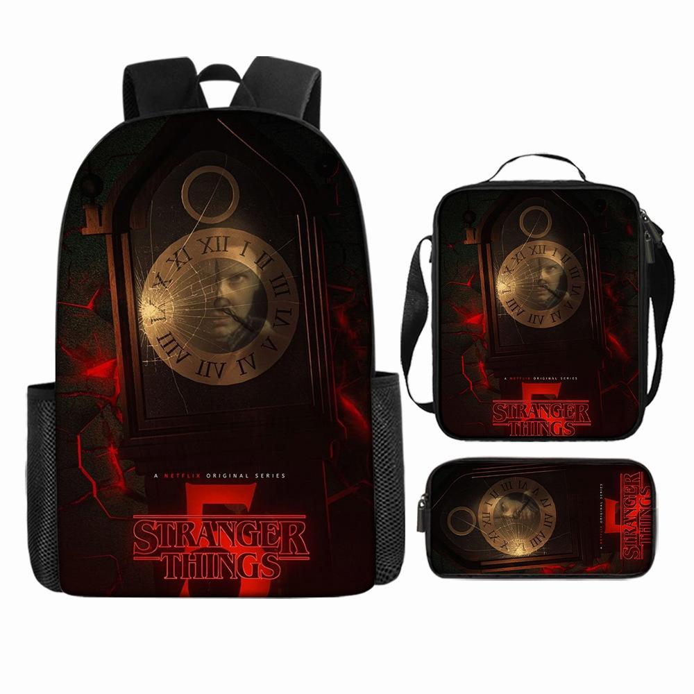 Stranger Things5 Rucsac pentru copii+geantă de umăr+etui pentru creioane KTB
