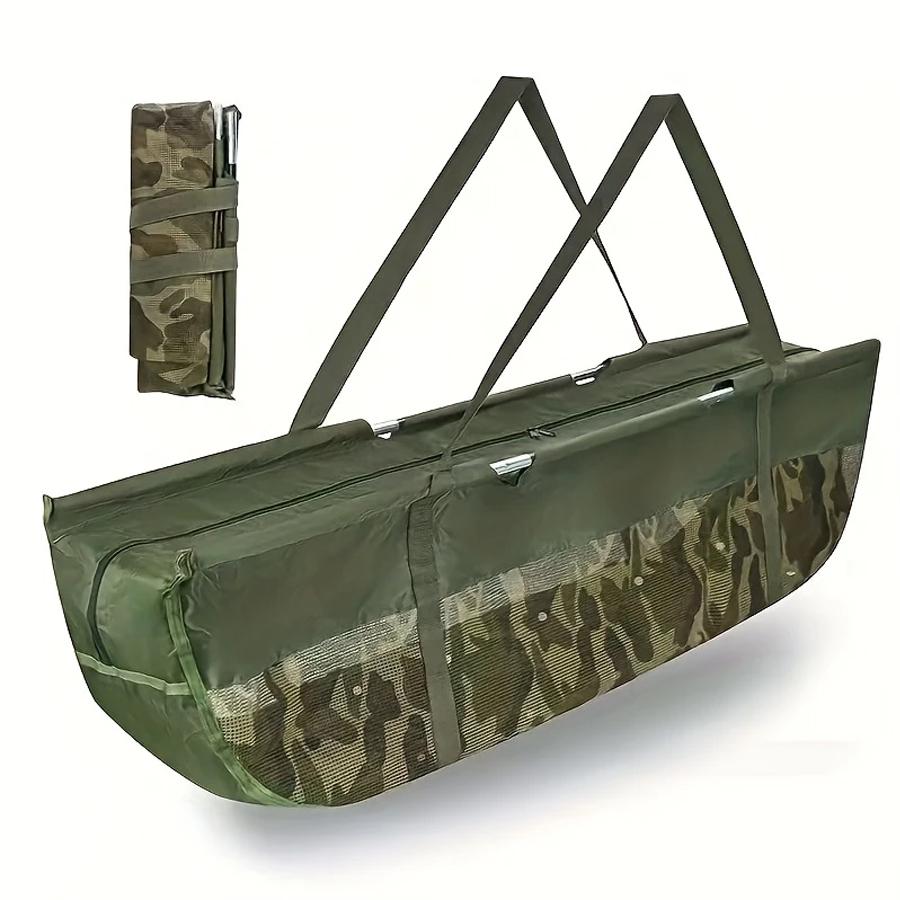 YOTO 1pc Pvc Fishing Bags Fish Weigh Bags Folding Mesh Weigh Sling Fish Bag for Caught Fish Weigh In Bag for Bass Fishing