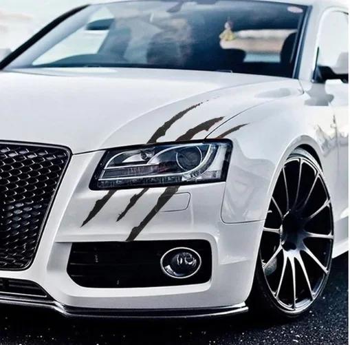 1/2PCS Auto Car Sticker Reflective Monster Claw Scratch Stripe Marks Headlight Decal Car Stickers Car Accessories Car-styling