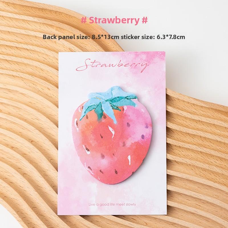 Creative Fruit Shaped Sticky Notes Memo Sticky Notes Label Sticker Decorative Sticker Student Stationery Supplies Memo Book