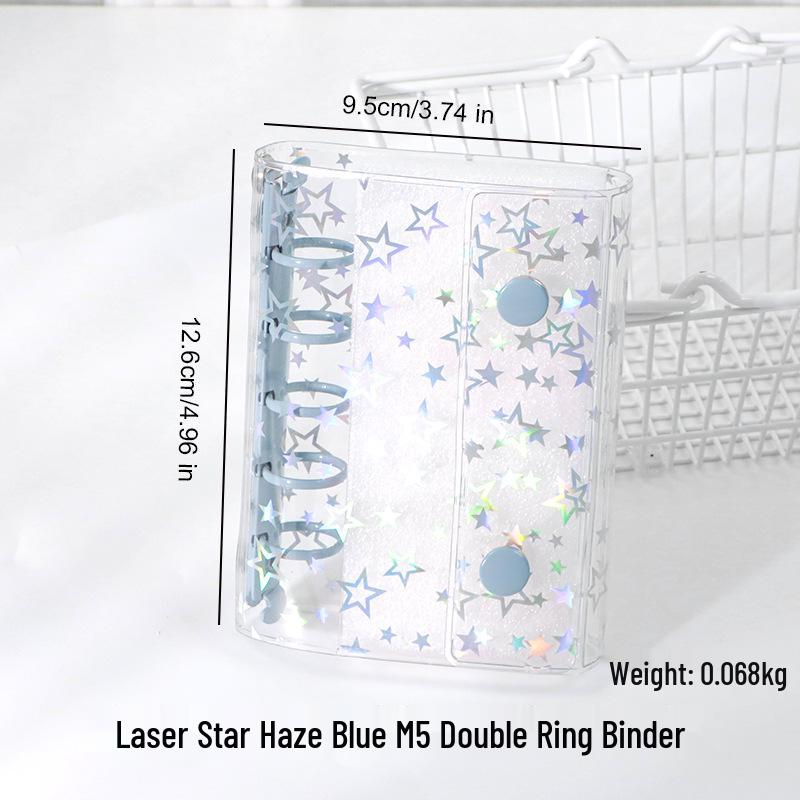 M5 Transparent PVC Binder Cover for A6/A7 Photocards & Stickers