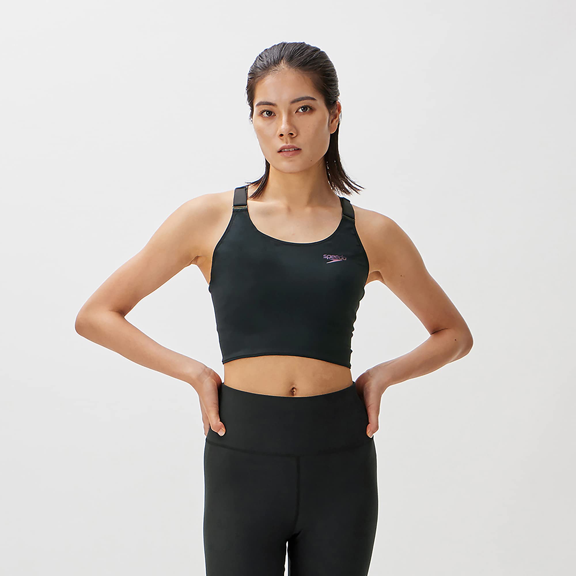 

Swimsuit Active Across Medium Top E Active Across Medium Top Eco SFW72311 Black M [Speed] чорний