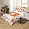 Cartoon Guinea Pig Single Duvet Cover Set With 1 Pillowcase Red Pink Rose Florals Bedding Cute Animal Quilt Cover