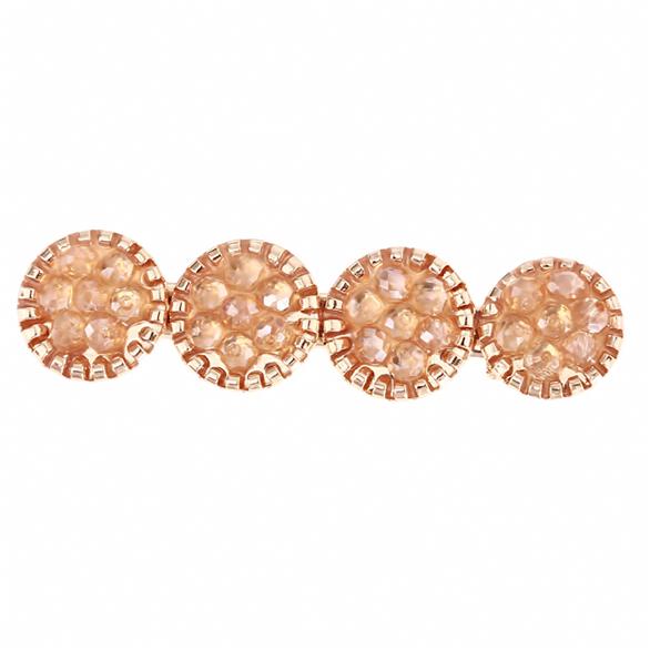 Alloy 4 Round Circle Hair Clips Jewelry Engagement Fashion Pearl Water Drop