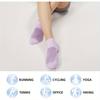 [5 Pairs Athletic Socks] 5 Pairs Women's Ankle Athletic Socks | Cushioned, Breathable Polyester, Low Cut Tab | All-Season Sports Socks for Running