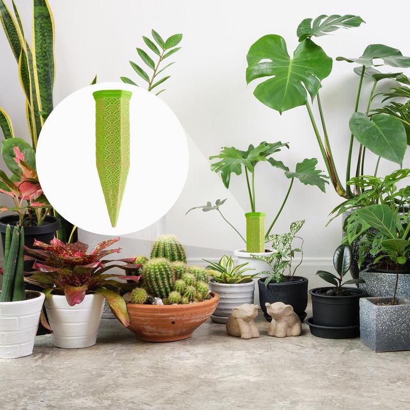 Plant Watering Spikes 4 Pieces Ceramic Irrigation Device Vacation Plant Watering Devices For Gardeners Growers Vacation Balcony