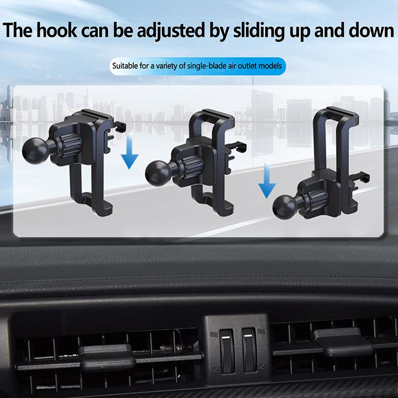 

1 шт. Автомобильный зажим для воздуховода, крепление 17 мм, шаровая головка, держатель для мобильного телефона в автомобиле, подставка-крючок для воздуховыпускного отверстия для мобильного телефона, GPS-кронштейн