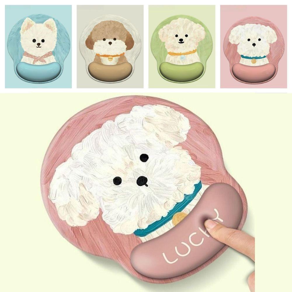 Cartoon Puppy Mouse Pad Rubber Gaming Mousepads Kawaii Mouse Mat  Desktop Setup