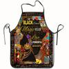 Waterproof Sleeveless Apron With Unique Print For Barbecuing And Creative Styling