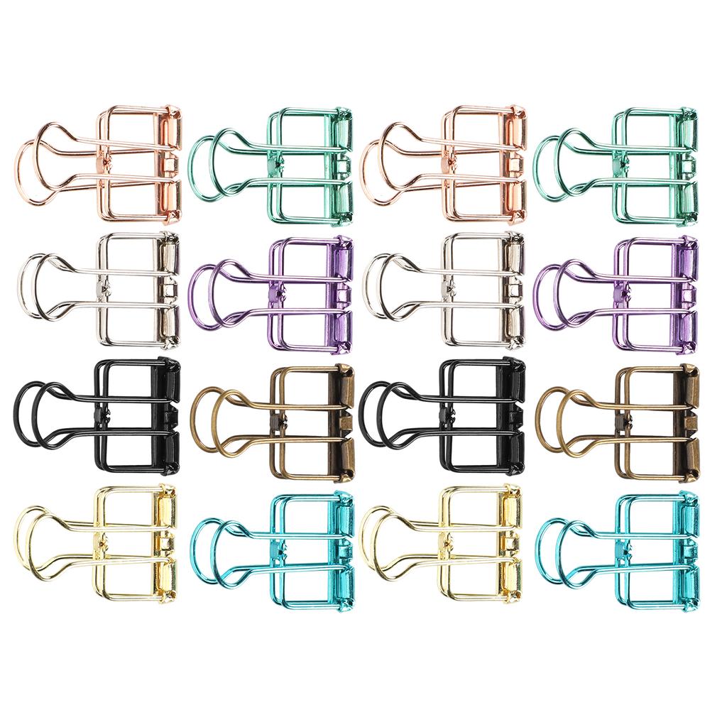 Hollow Dovetail Clip MultiColor Long Tail Binder Clips Paperclip Office Decorative Tool(S )