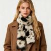 Fashionable Thick Fake Fur Long Scarf Soft Winter Fluffy Scarf Fur Decor Luxury Wraps Shawl Party