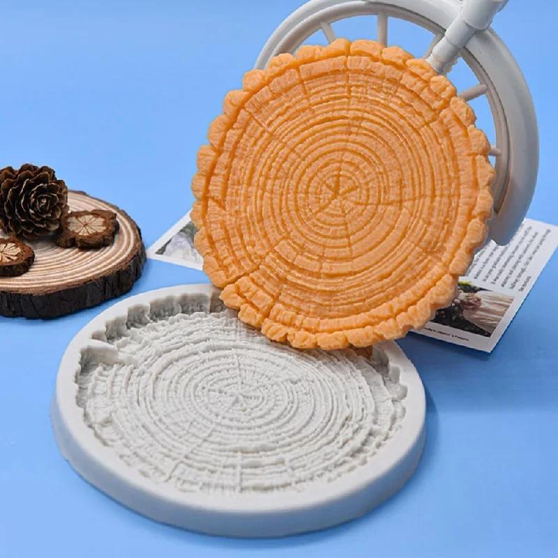 A Top Quality Stump Shape Silicone Fondant Chocolate Cake Baking Mold Cake Tools DIY Home Decor Kitchen Accessories