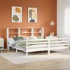 VidaXL Bunk Bed Without Mattress White 180x200 Cm Solid Pine Wood, Bed, Bedroom Furniture, Bed with Storage, 3321906