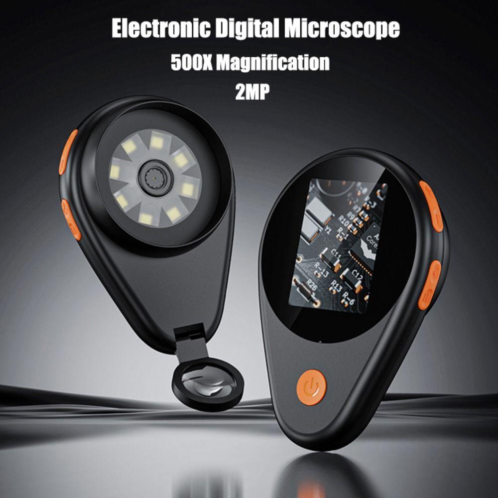 500X Magnification Optical Microscope Portable Magnifying Glass  For PCB Jewelery Watch Research