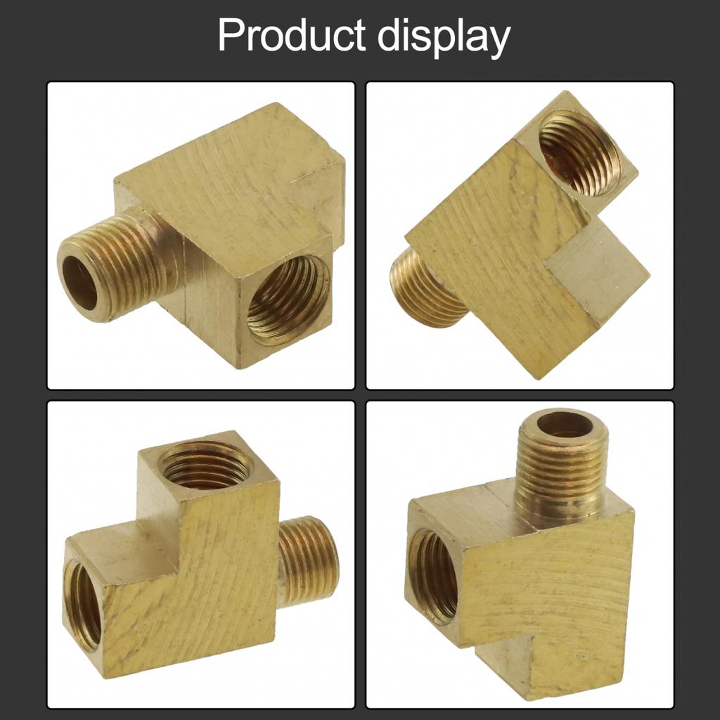 Angle Adapter Brass T Distributor M X Oil Pressure Indicator