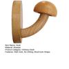 Wooden Hook Heavy Duty Adhesive Hook with Cute Mushroom Shape Nordic Style Hook for Glass Metal Latex Paint Walls