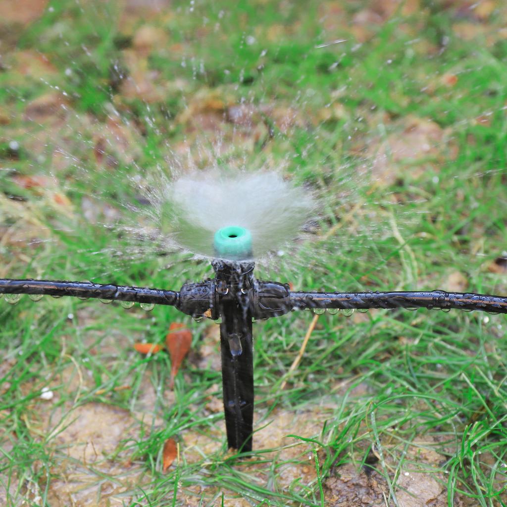 Adjustable All-round Scattering Sprinkler Spiked Dripper Single Double Locks Vegetable Garden Flowerbed Balcony Watering Emitter