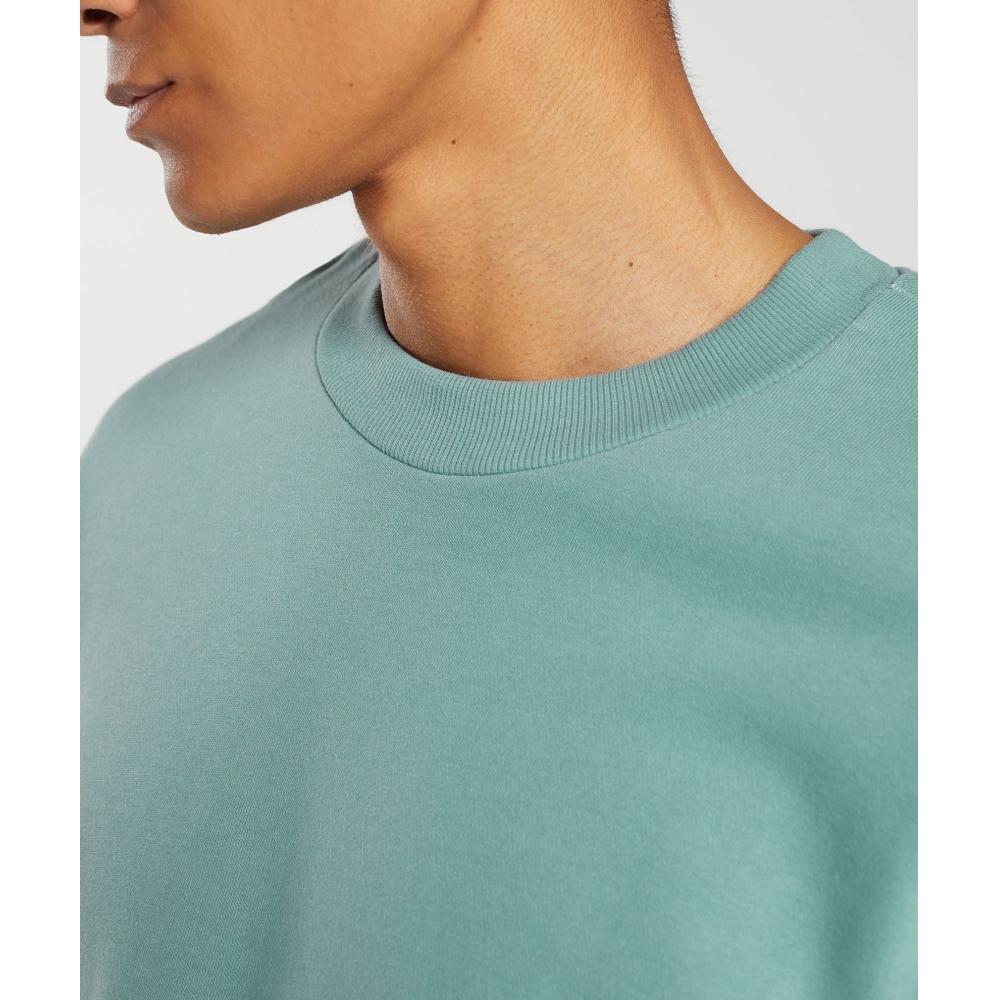 Gymshark Rest Day Essential Crew Duck Egg Blue A6a2l Ub9k