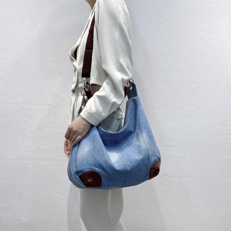 Bag Women'S Summer Women'S Bag Shoulder Crossbody Bag Bucket Bag Denim Canvas Tote Bag